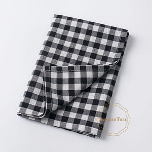 Cotton gingham table napkin 42x42 washable