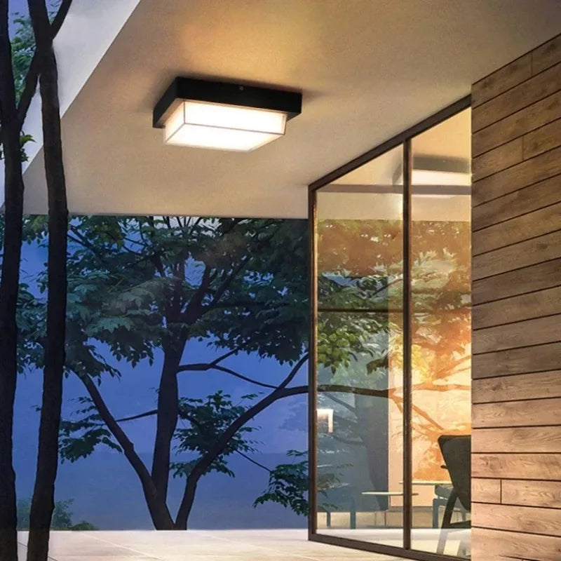 plafonnier étanche pour jardin cour balcon extérieur décoratif - vue 5 sur 7