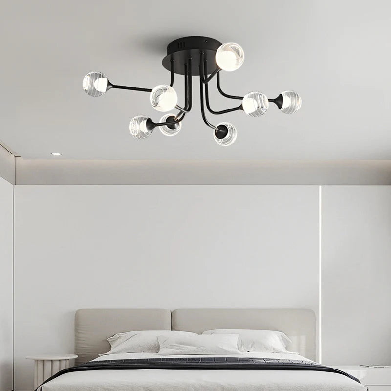 lustre créatif suspendu pour décoration moderne et artistique - vue 4 sur 8