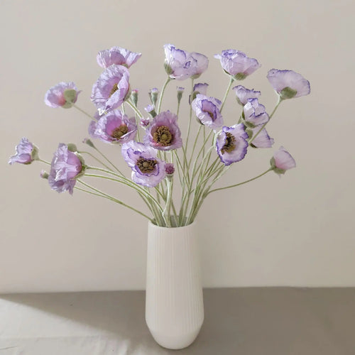 fleurs artificielles de pavot pour décoration mariage jardin et DIY - vue 6 sur 15