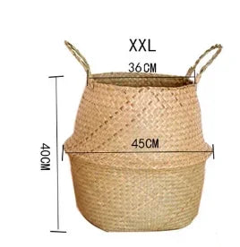 panier suspendu en osier pour rangement et décoration - vue 16 sur 16