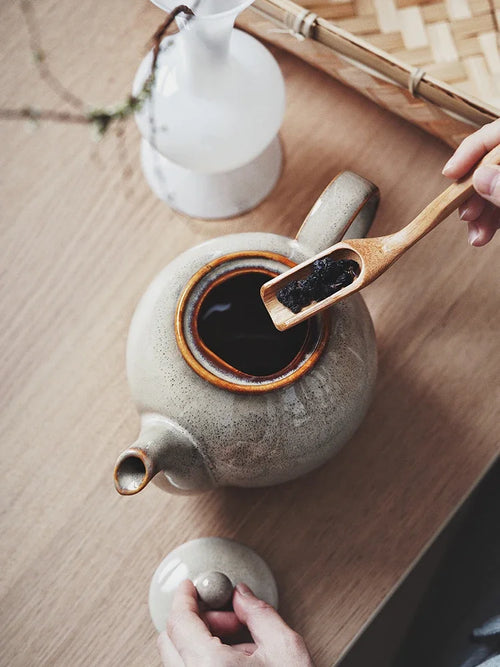 Theiere japonaise en porcelaine sous émail haute temperature