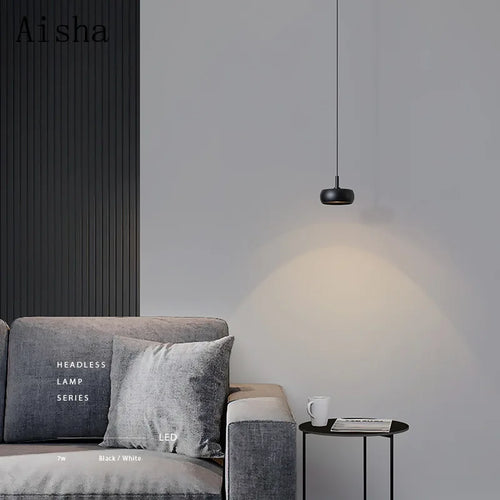 Nordic aluminium pendant light for minimalist decor - vue 5 sur 9