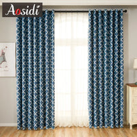 Rideau occultant moderne motifs infinis pour salon chambre