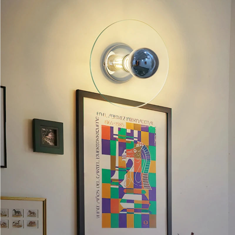 lustre en verre ovni rétro minimaliste pour café et restaurant - vue 4 sur 8