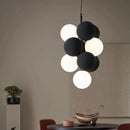 lustre créatif en velours design pour espace contemporain