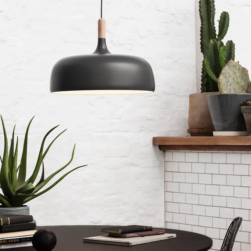 suspension led moderne décoration maison luminaire suspendu macaron - vue 4 sur 12