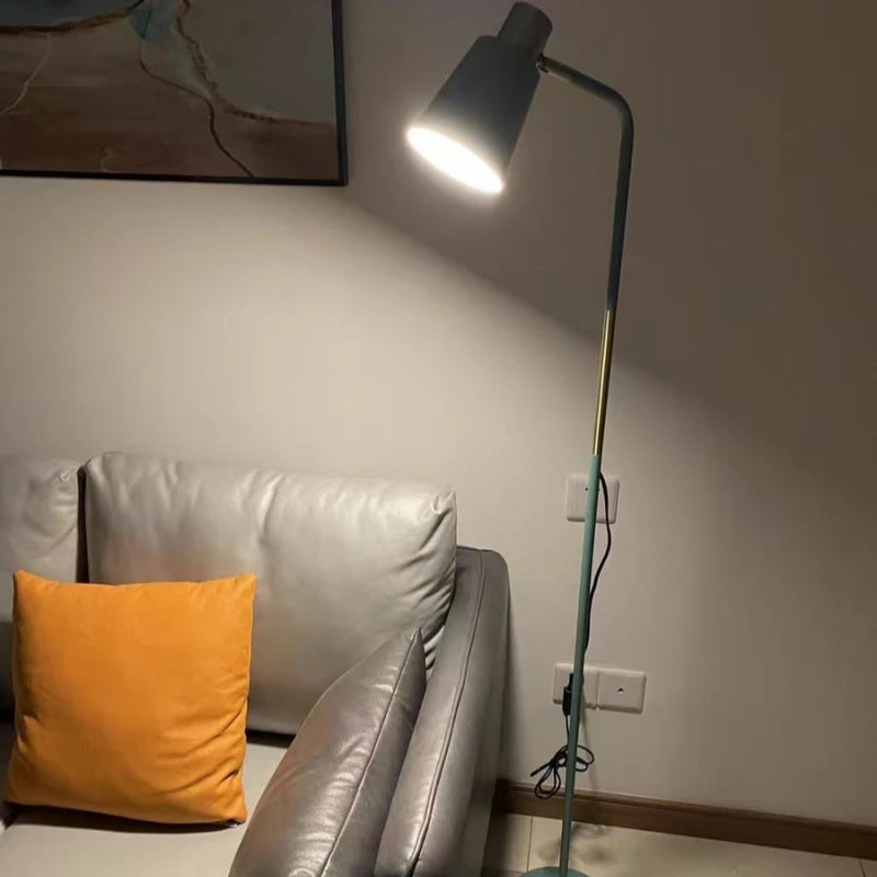 lampadaire nordique réglable à led pour éclairage décoratif - vue 4 sur 9