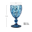 Verre a vin relief retro verre epais europe