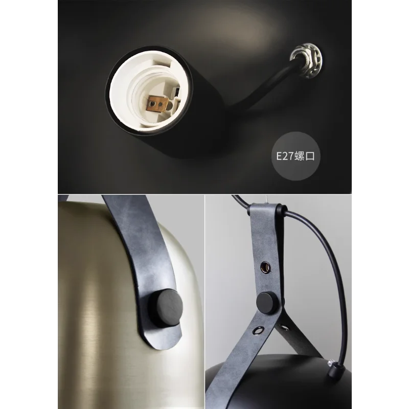 lustre suspendu style industriel américain pour bar et restaurant - vue 4 sur 9