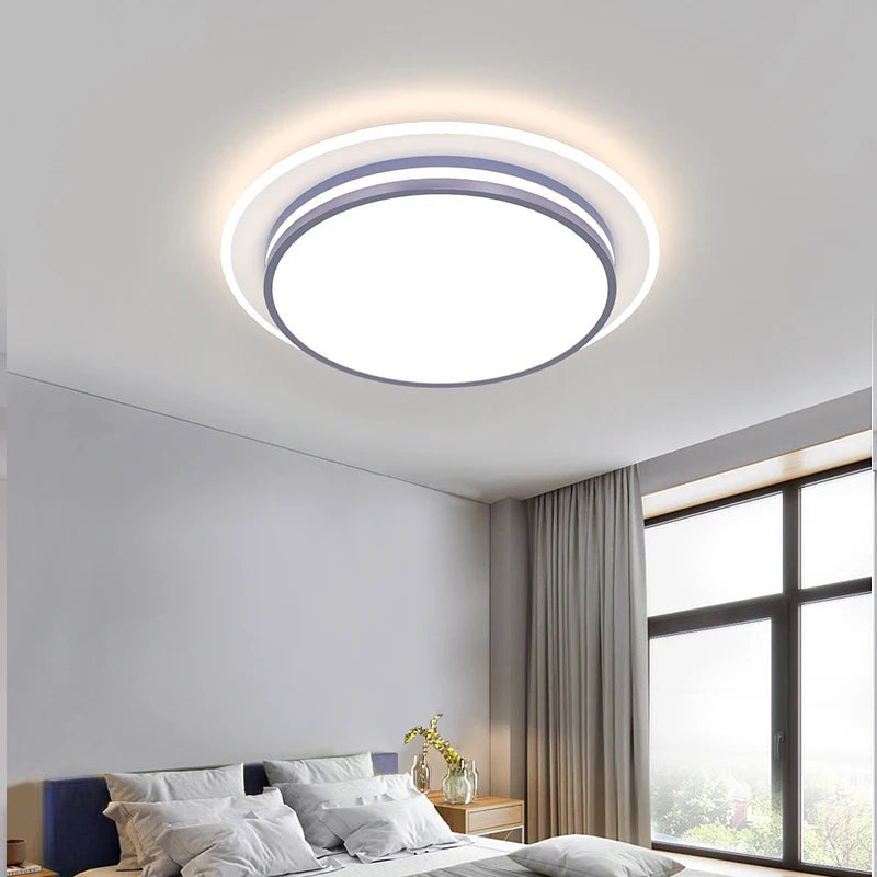 Modern minimalist LED ceiling light for creative decor - vue 5 sur 15