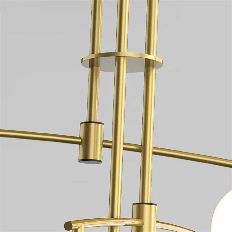 lustre led moderne youlaike en verre pour salon cuisine