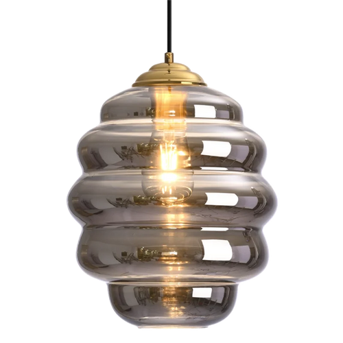 suspension en verre teinté design moderne pour éclairage intérieur