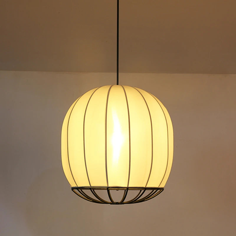 lustre moderne nordique en tissu pour intérieur style épuré - vue 5 sur 9