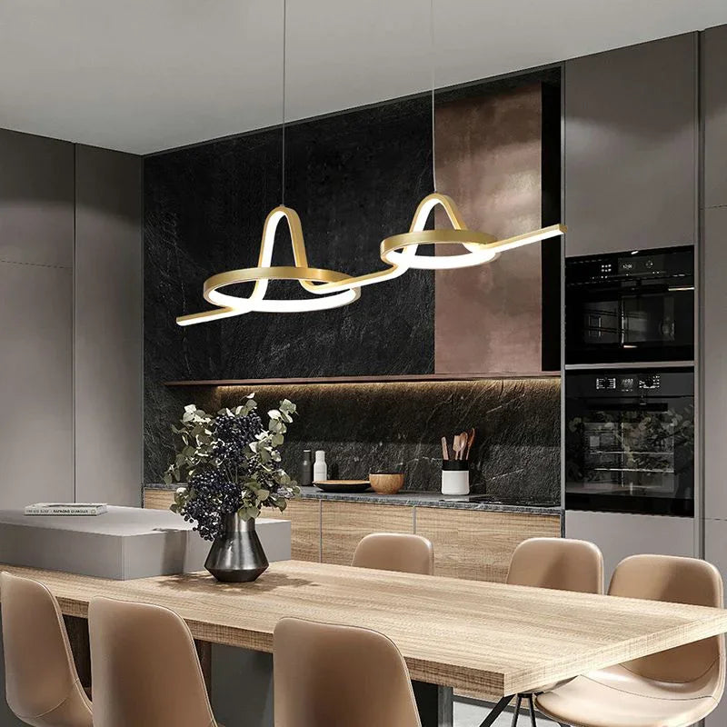 suspension led nordique pour restaurant et bureau - vue 4 sur 9