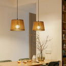 suspension en bois massif design moderne pour décoration intérieure