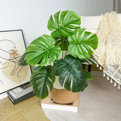 Realistic artificial monstera plant for interior decoration - vue 5 sur 10