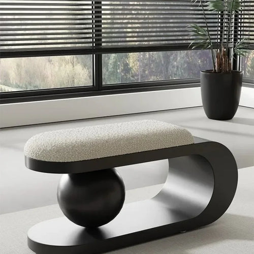 Nordic Light Luxury Home Furnishings, Shoe Changing Doors, Living Room Sofa, Bar shoe Stool,Creative Low Stool,Simple shoe Stool - vue 2 sur 7