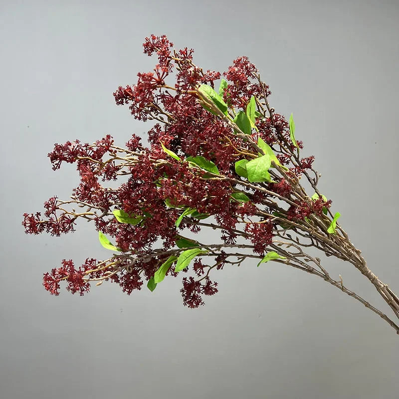 lot de 2 fleurs artificielles en saule des neiges décoratives - vue 6 sur 12