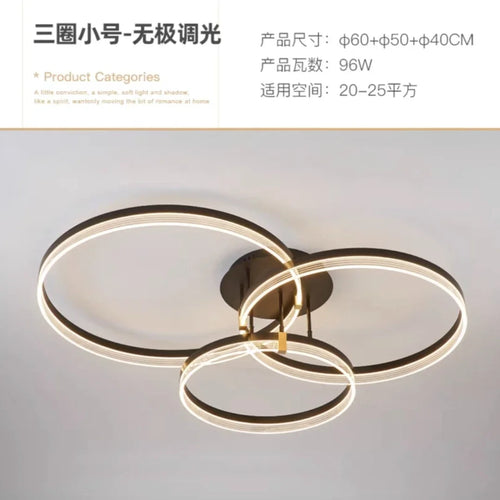 plafonnier led moderne minimaliste avec télécommande ronde