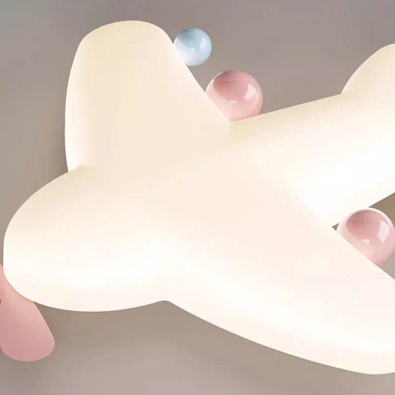plafonnier mignon en forme d'avion pour enfant romantique et simple - vue 7 sur 8