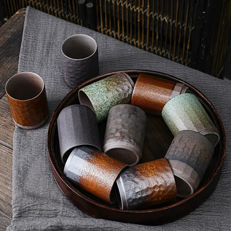 mug artisanal en céramique style rustique maison bureau