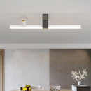 Minimalist nordic LED strip chandelier with creative style