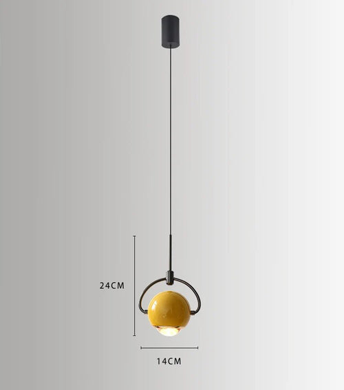 Suspension design boule accrochée LED - vue 12 sur 11
