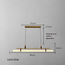 lustre minimaliste à led tendance pour éclairage moderne