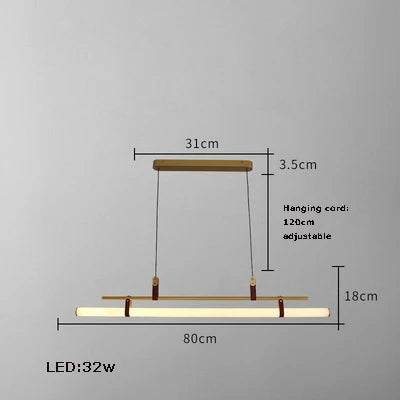 lustre minimaliste à led tendance 2022 éclairage suspendu - vue 10 sur 10