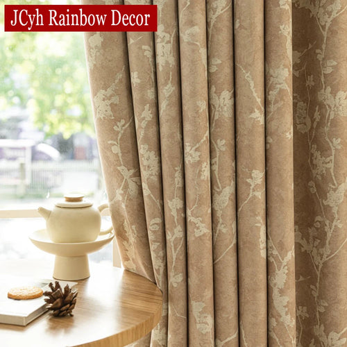 Rideau occultant motif botanique moderne pour salon chambre