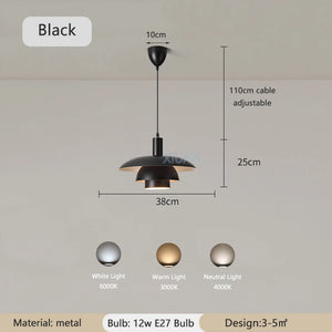 suspension led créative en métal pour éclairage de table