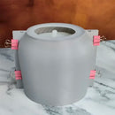 moule en silicone pour pot de fleurs en béton