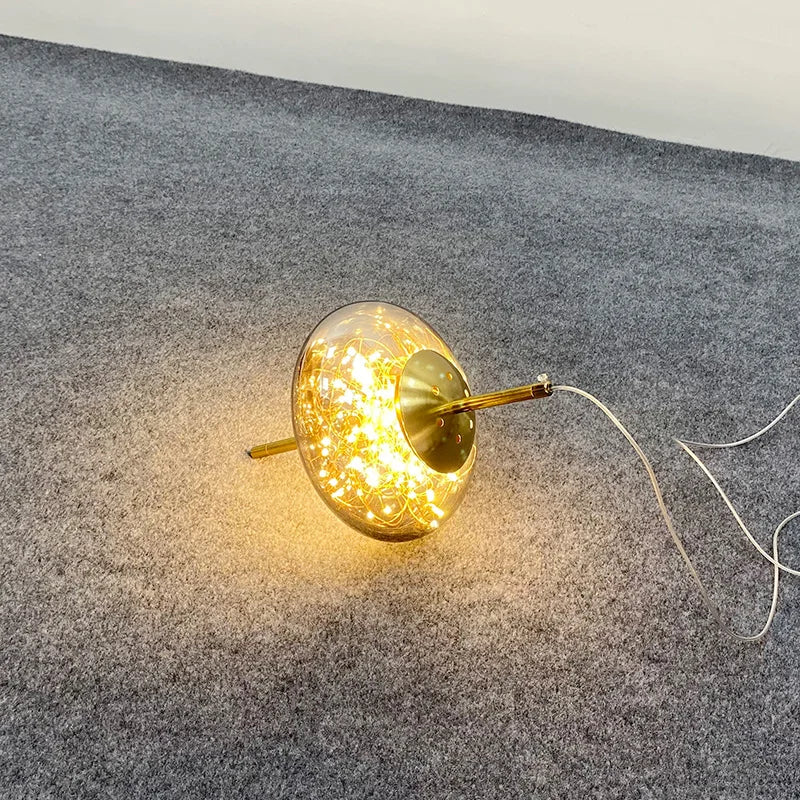 Suspension design LED de luxe en verre - vue 3 sur 14
