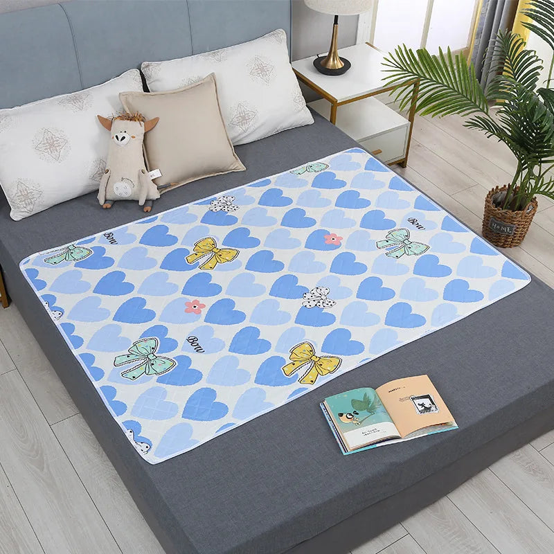 150/120/70cm Large Washable Mattress Urine Adult Elder Incontinence Bed Pad Women Menstrual Bed Sheet Protector, Kids Urine Mat - vue 8 sur 15