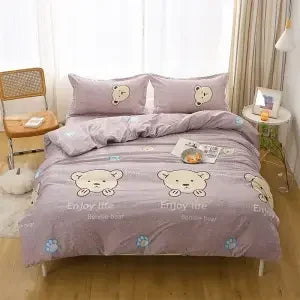 housse de couette queen size en coton léger tendance