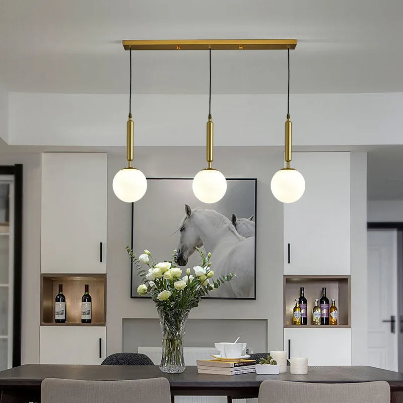 lustre moderne en verre pour décoration intérieure élégante - vue 4 sur 17