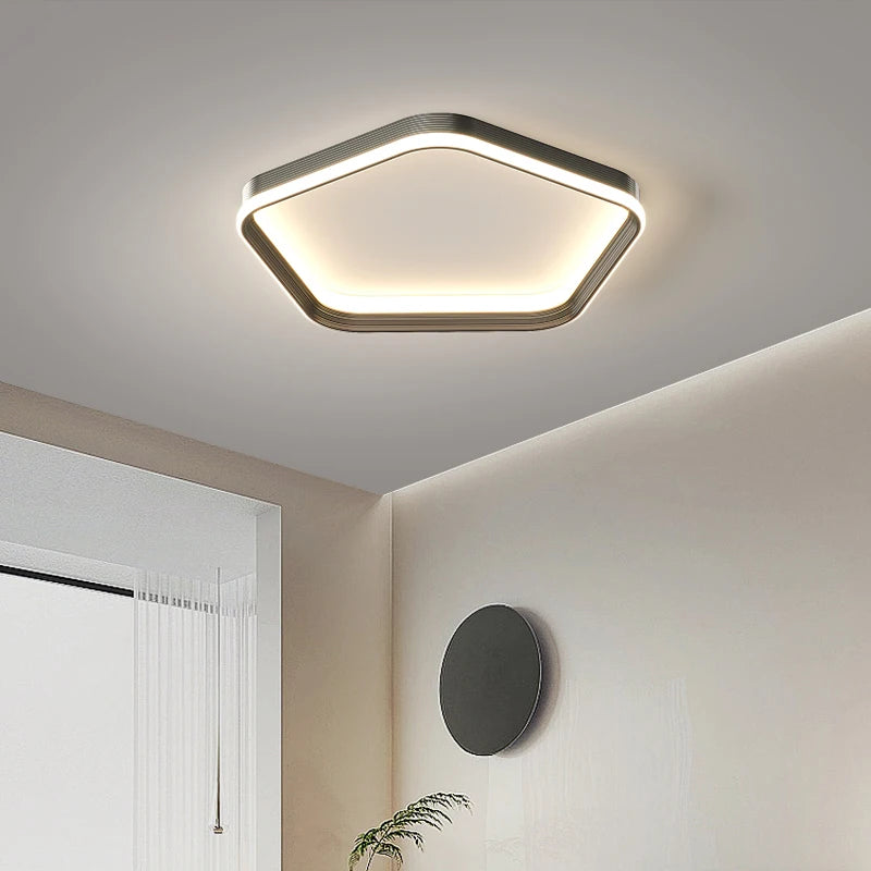 lustre led qiyimei pour éclairage intérieur maison - vue 6 sur 18
