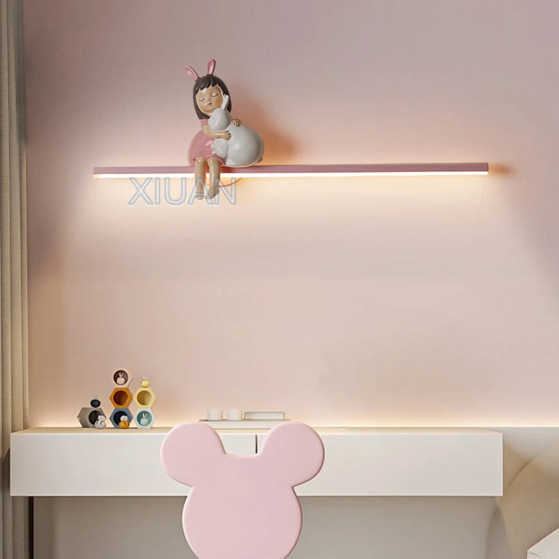 applique murale en forme de lapin pour décoration enfant - vue 3 sur 17