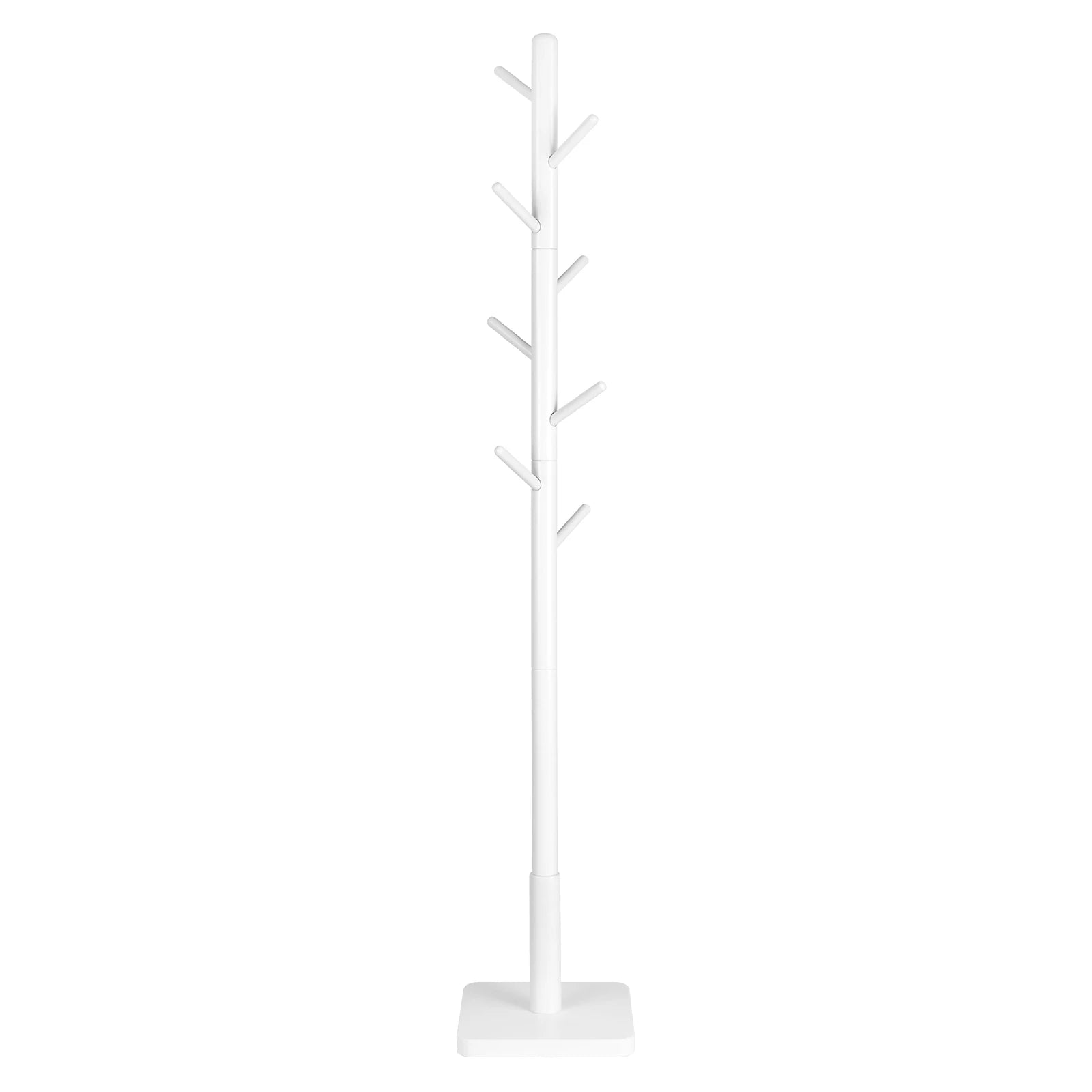 VASAGLE Coat Rack, Solid Wood Coat Stand, Free Standing Hall Coat Tree with 8 Hooks for Coats, Hats, Bags, Purses, for Entryway - vue 7 sur 9