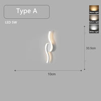 applique murale led blanche à différentes formes ludiques