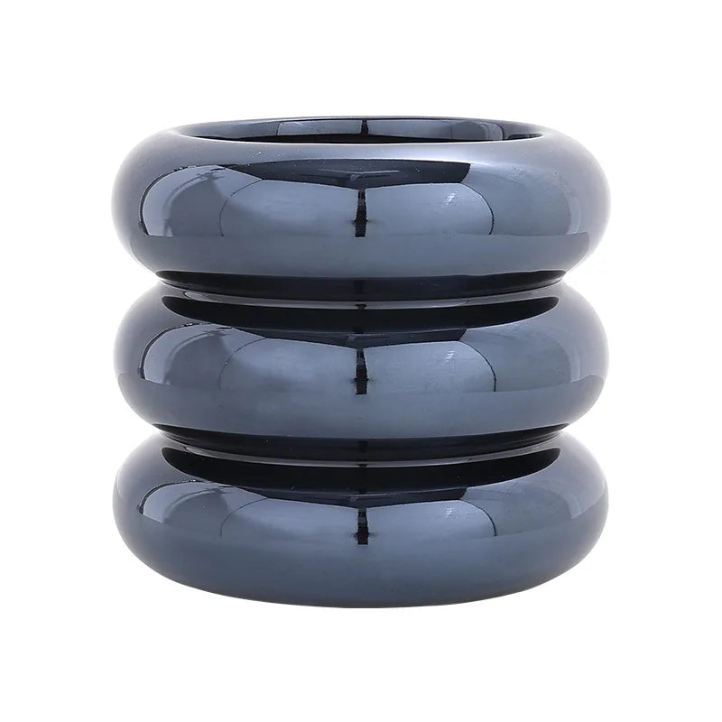 pots de fleurs en céramique géométriques pour décoration de jardin - vue 16 sur 15