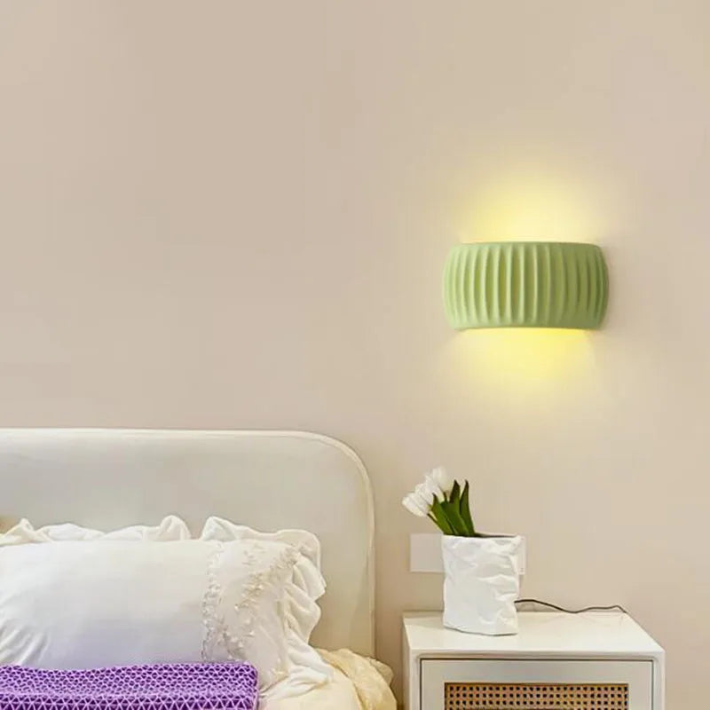 Nordique crème mur Led lumière chambre de fille salon chambre décoration applique applique escalier couloir couloir citrouille forme lampe - vue 3 sur 9