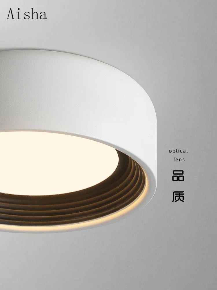 Italian minimalist LED ceiling light modern design for interior decor - vue 3 sur 12