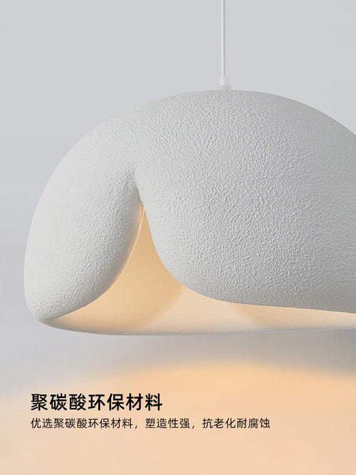 Minimalist nordic wabi sabi LED pendant chandelier for loft decor - vue 6 sur 9