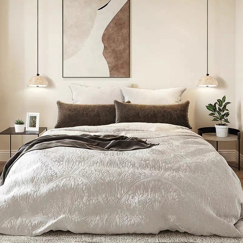 lustre wabi-sabi en pierre rétro nordique pour ambiance zen - vue 5 sur 7