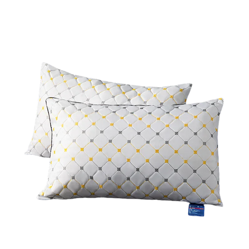 1pc Soft and Supportive White Pillow, Simple Polyester Rectangular Neck Pillow for Home and Hotel,18.9x29.13In
