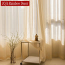 Voilage tulle scintillant moderne pour salon chambre fenêtre