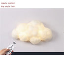 applique murale led nuage en imitation soie décorative pour enfants