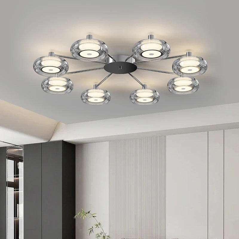 plafonnier italien design moderne éclairage intérieur luxe minimaliste - vue 4 sur 12